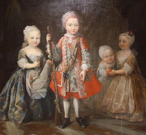 Maria Giovanna Clementi Charles Emmanuel IIIs children Germany oil painting art